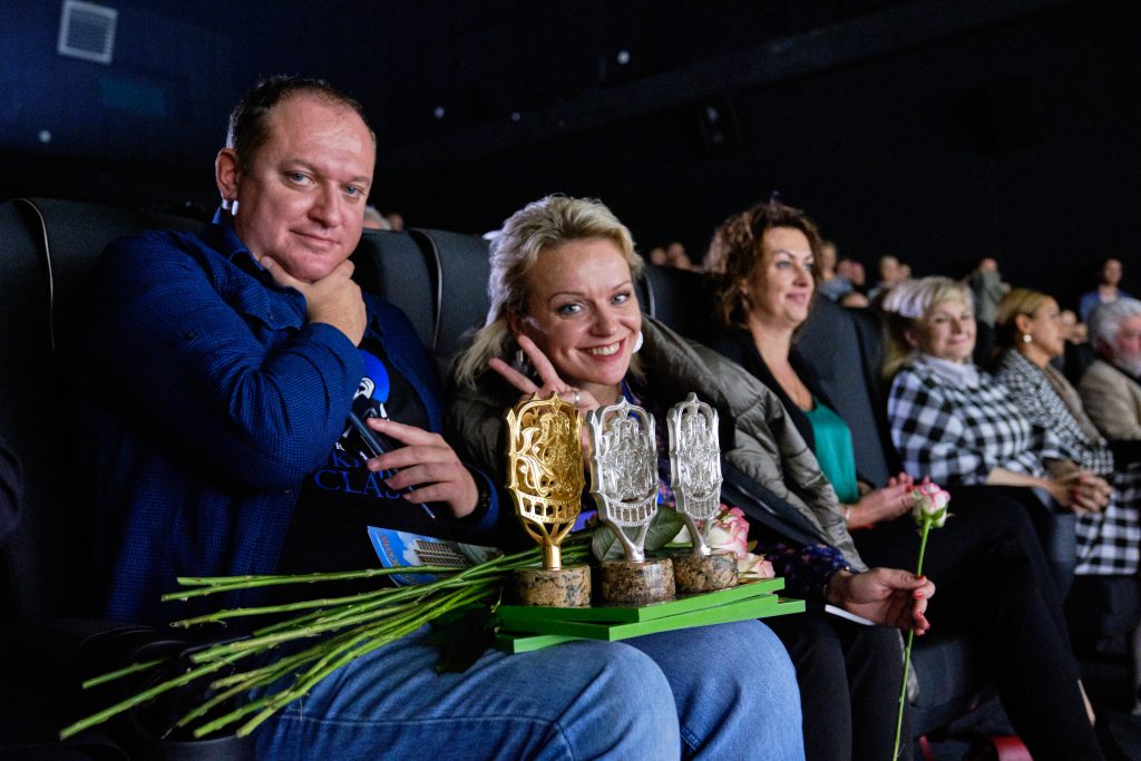 Ирма Витовская с мужем на кинофестивале в Трускавце
