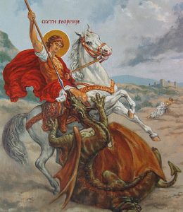 битва святого Георгия со змеем