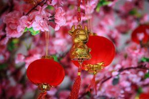красные фонари в китайский Новый год