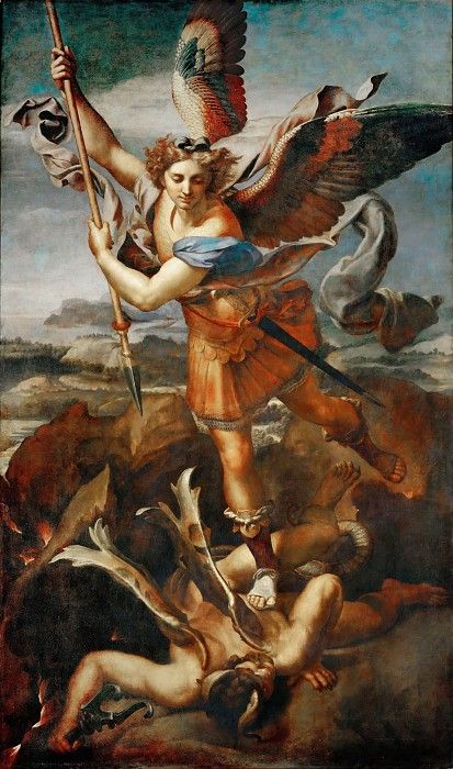 архангел Михаил на картине Рафаэля 